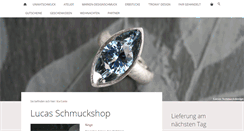 Desktop Screenshot of goldschmiede.lucas-schmuck.de