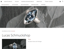 Tablet Screenshot of goldschmiede.lucas-schmuck.de